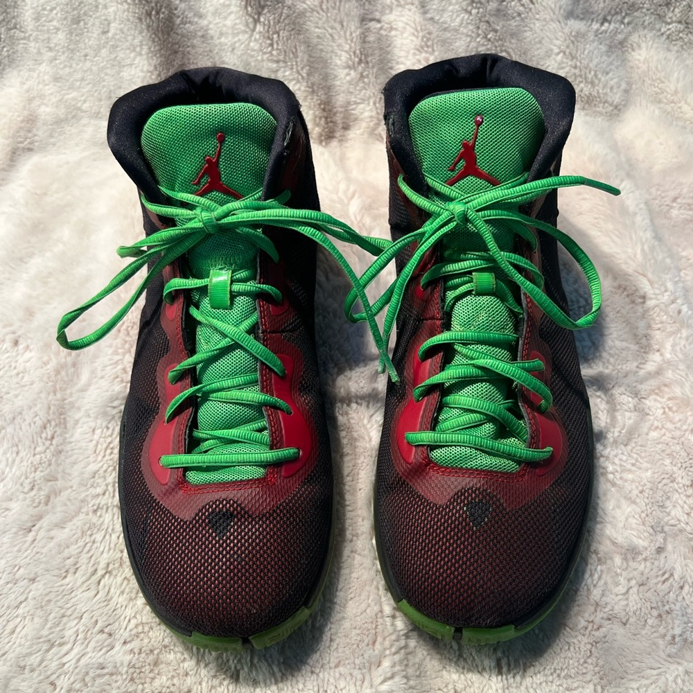 JORDAN SUPER FLY4 MARVIN THE MARTIAN MENS MULTICOLOR SNEAKERS SIZE 10 - Picture 2 of 9